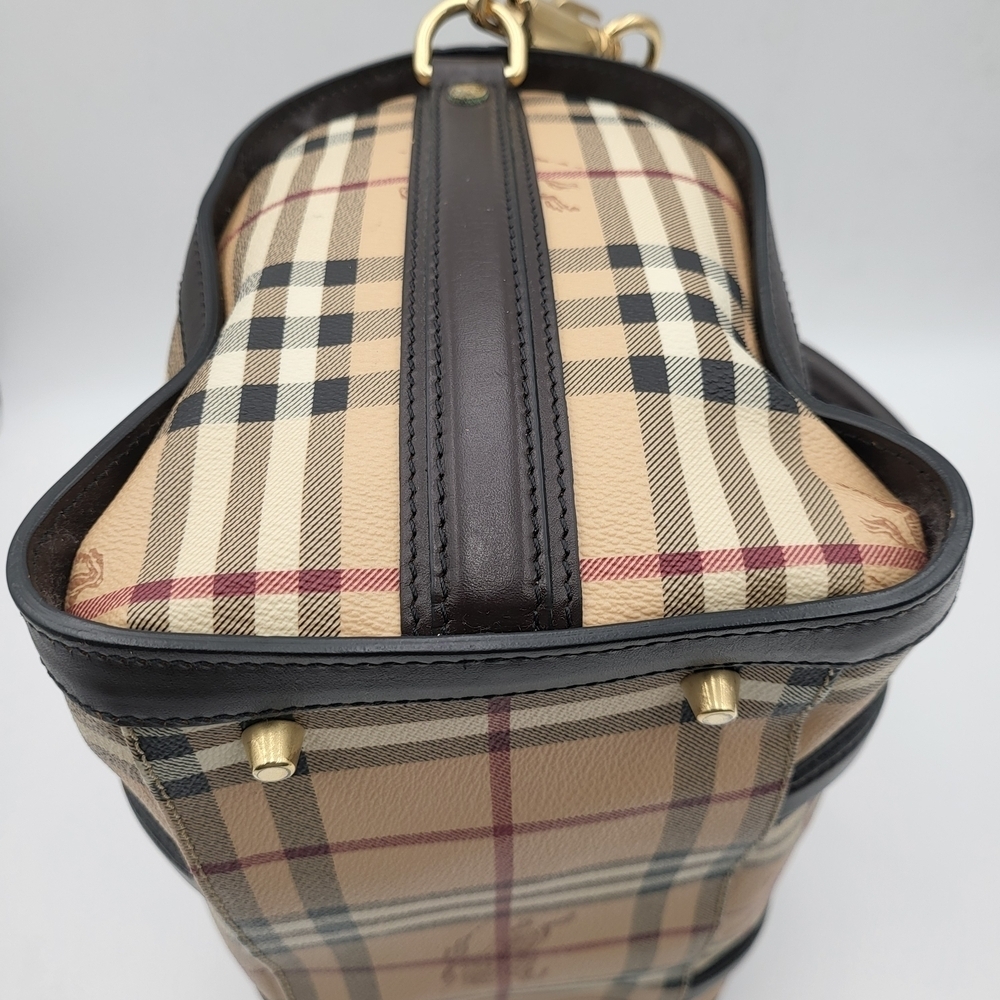 Burberry Alchester Haymarket Medium Top Handle Bag, Authentic... - Picture 7 of 16